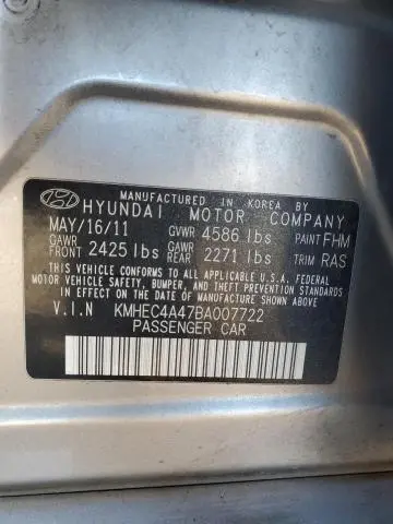 2011 HYUNDAI SONATA HYBRID  