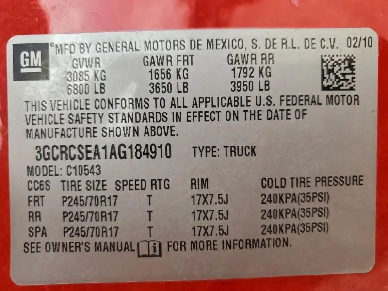 2010 CHEVROLET SILVERADO C1500 LT  