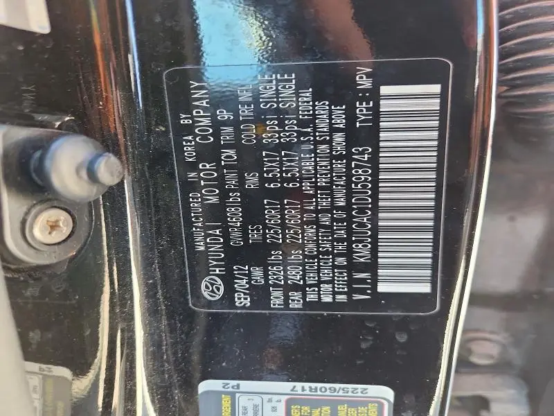 2013 HYUNDAI TUCSON GLS  