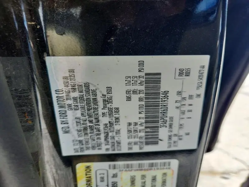 2013 FORD FUSION SE  