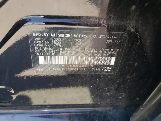 2024 MITSUBISHI MIRAGE ES  