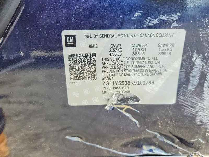 2019 CHEVROLET IMPALA LS  
