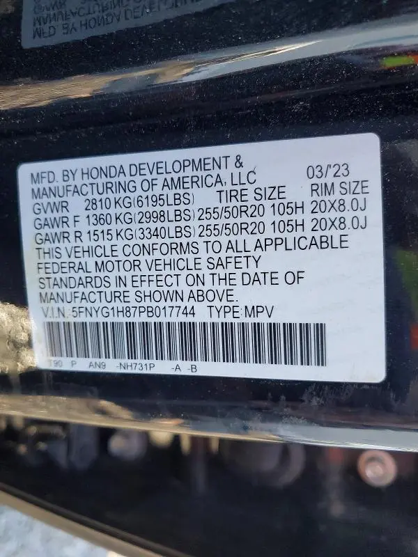 2023 HONDA PILOT ELITE  