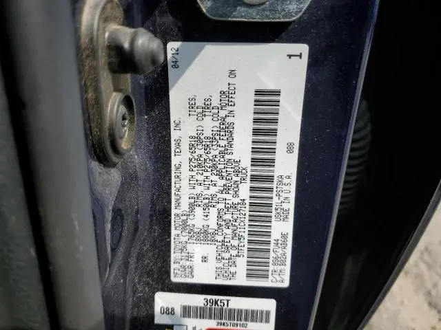 2012 TOYOTA TUNDRA CREWMAX SR5  
