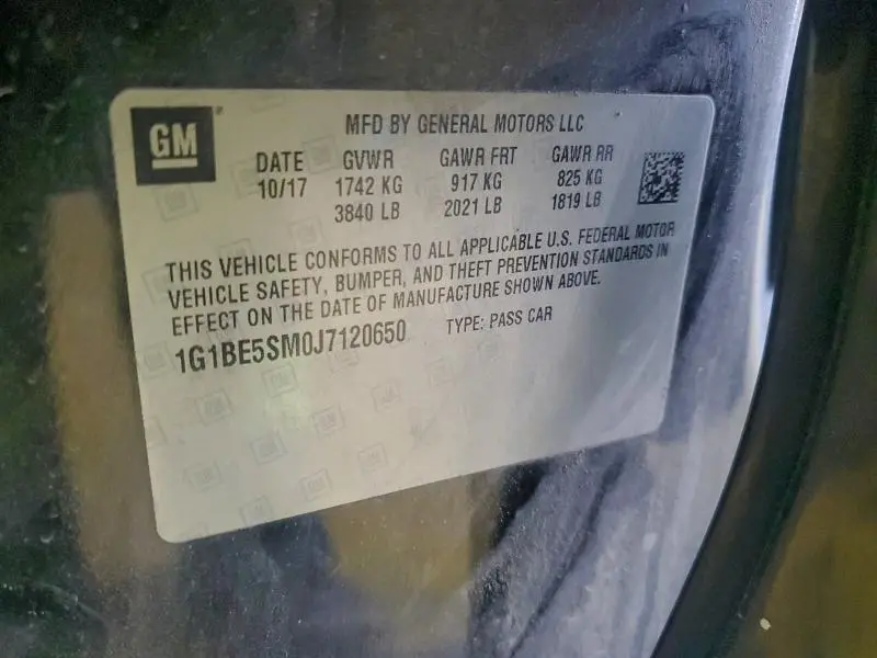 2018 CHEVROLET CRUZE LT  