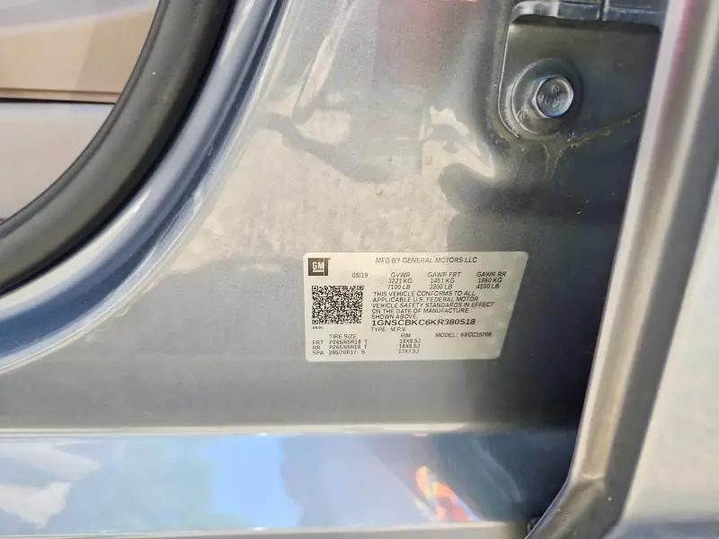 2019 CHEVROLET TAHOE C1500 LT  