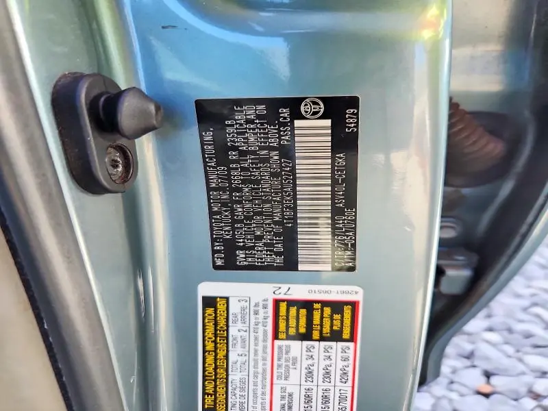 2010 TOYOTA CAMRY XLE  