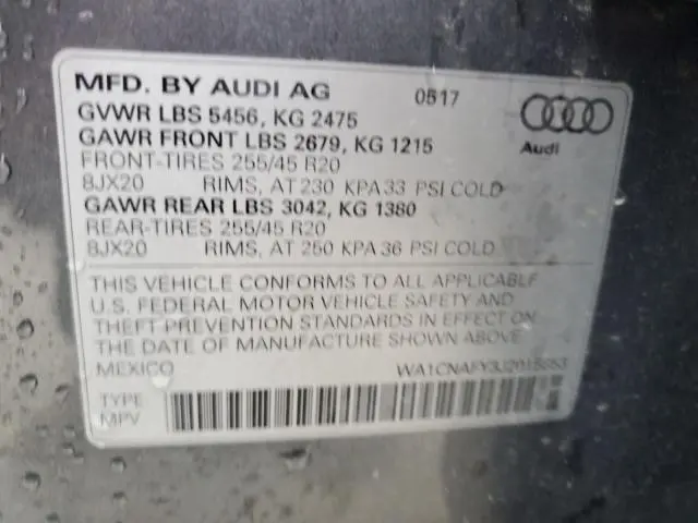 2018 AUDI Q5 PRESTIGE  