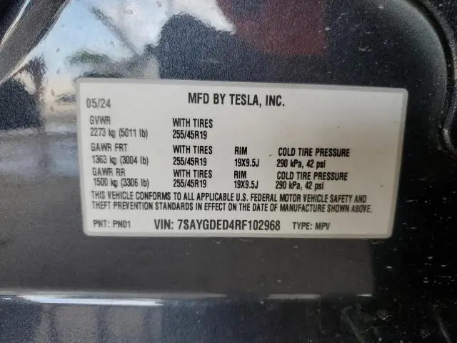 2024 TESLA MODEL Y   