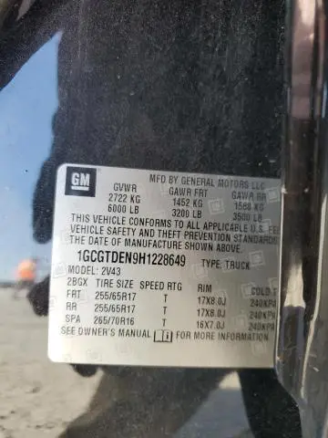 2017 CHEVROLET COLORADO Z71  