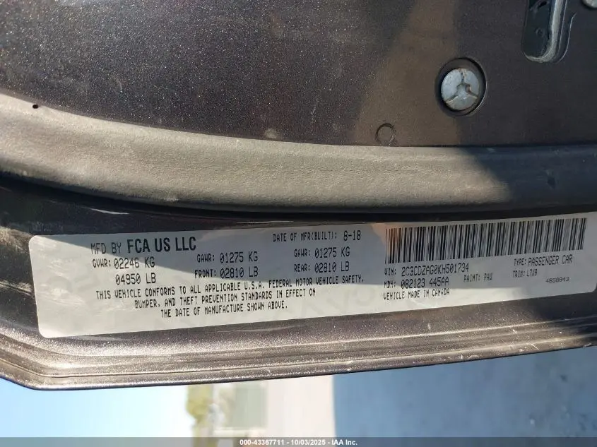 2019 DODGE CHALLENGER SXT