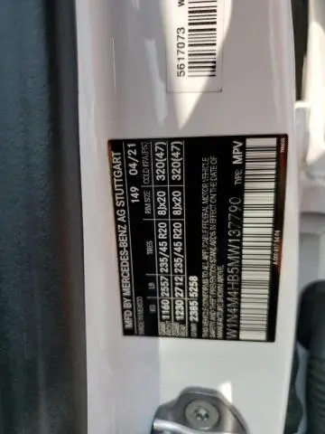 2021 MERCEDES-BENZ GLB 250 4MATIC  