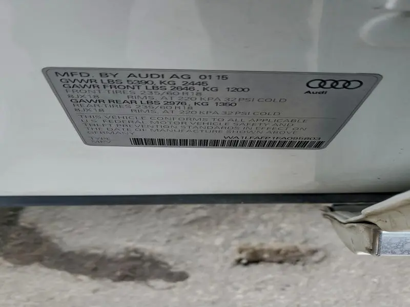 2015 AUDI Q5 PREMIUM PLUS  