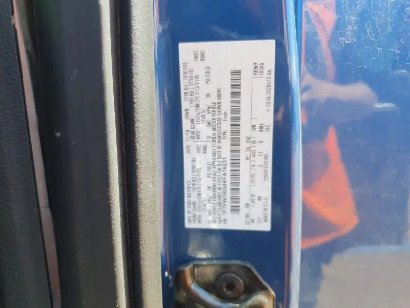 2019 FORD F150 RAPTOR  