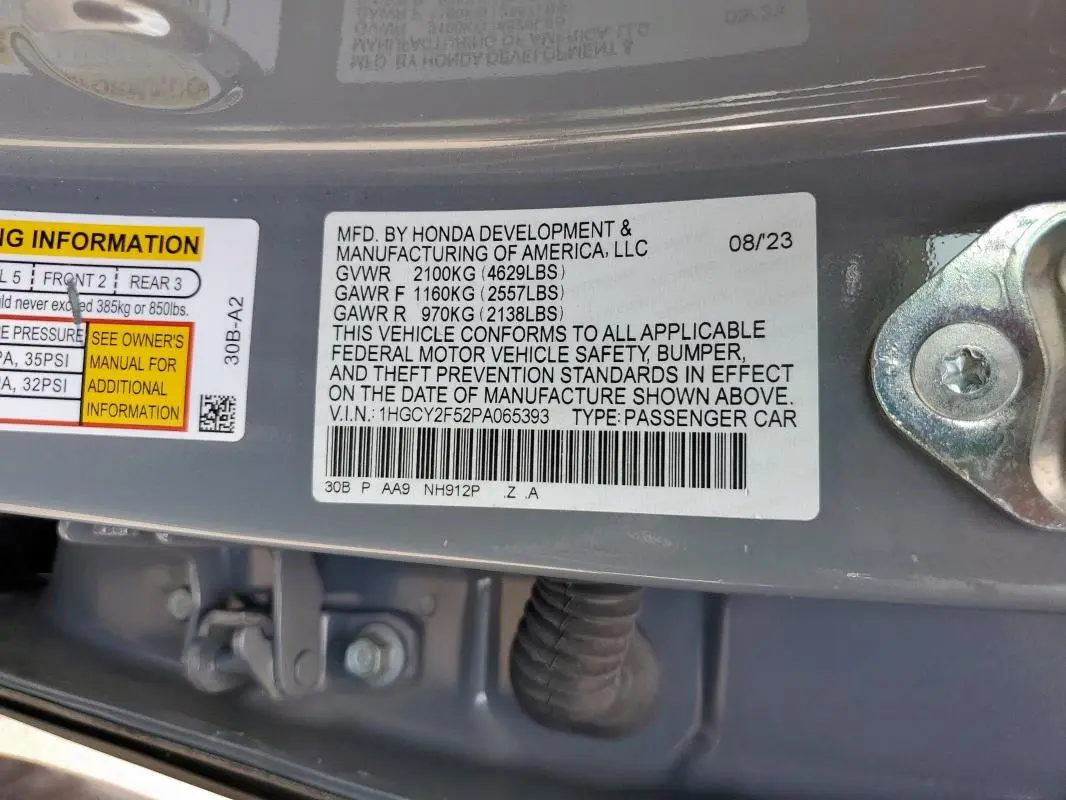 2023 HONDA ACCORD HYBRID SPORT