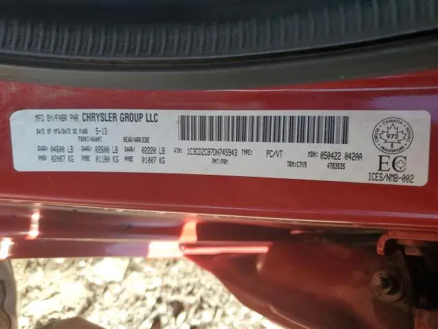 2013 DODGE AVENGER SXT  