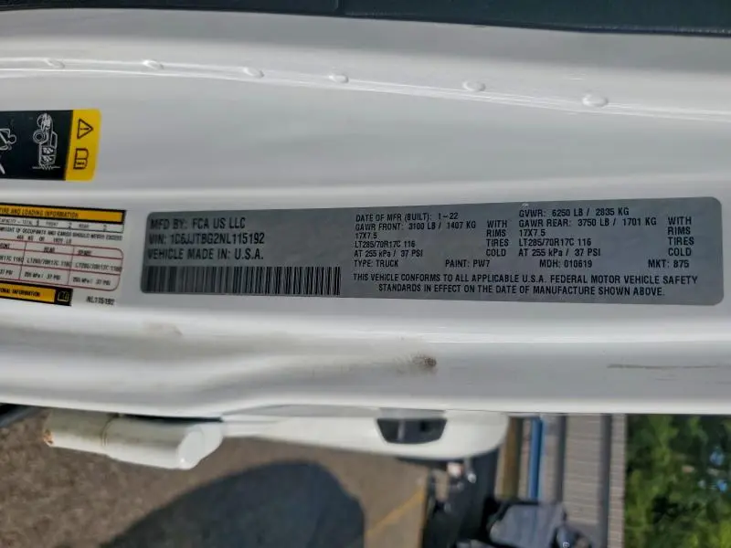 2022 JEEP GLADIATOR RUBICON  