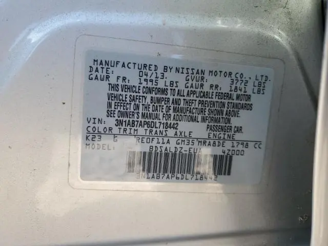 2013 NISSAN SENTRA S  