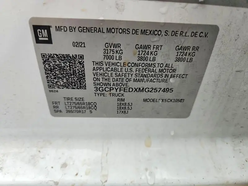 2021 CHEVROLET SILVERADO   