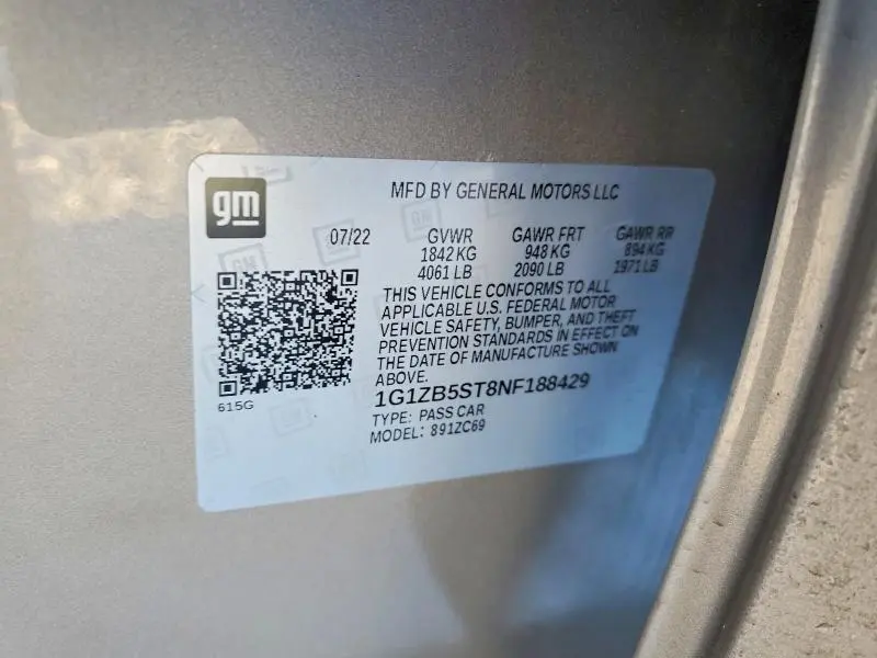 2022 CHEVROLET MALIBU LS  