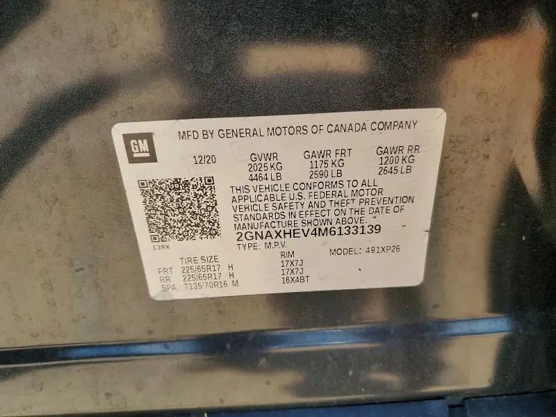 2021 CHEVROLET EQUINOX LS  