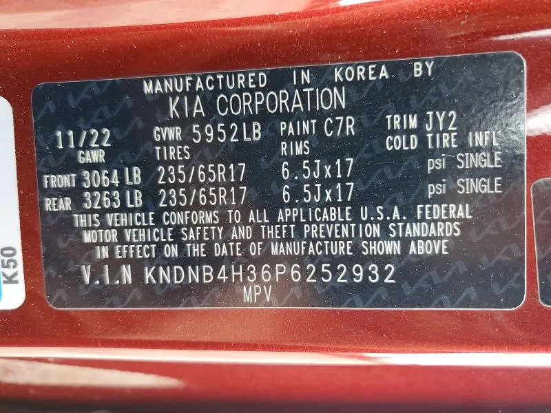 2023 KIA CARNIVAL LX  