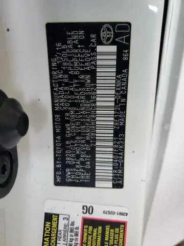 2017 TOYOTA COROLLA L  