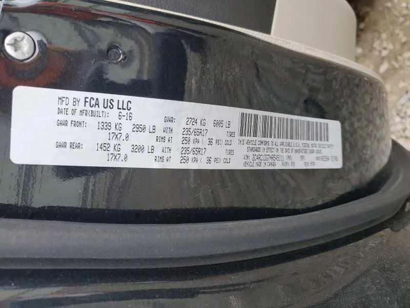 2017 CHRYSLER PACIFICA TOURING  