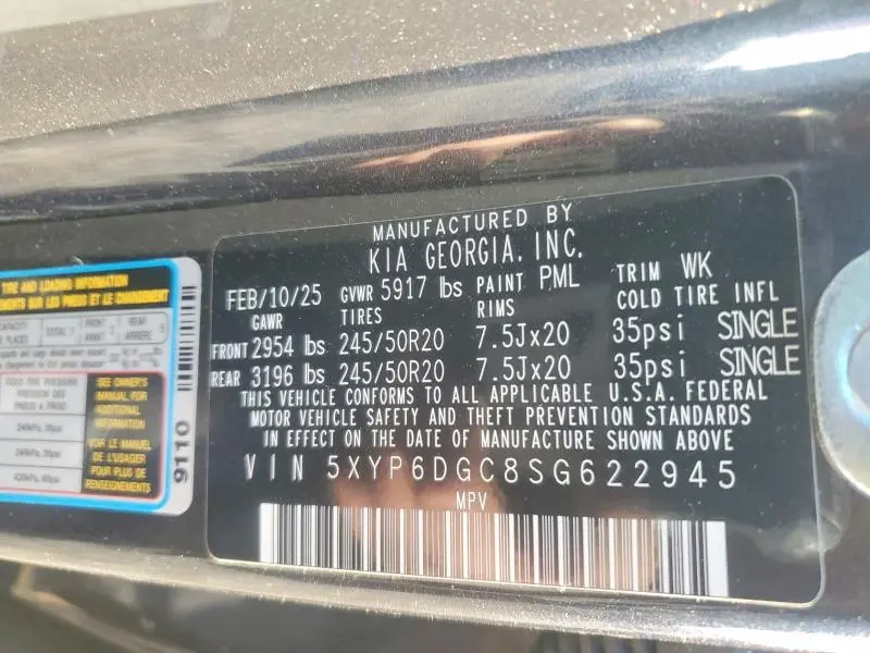 2025 KIA TELLURIDE S  