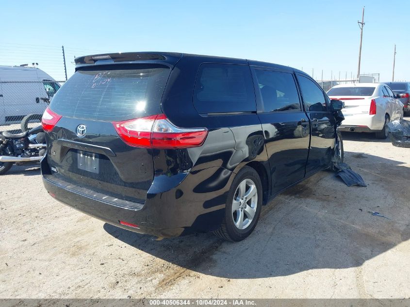 2016 TOYOTA SIENNA L 7 PASSENGER