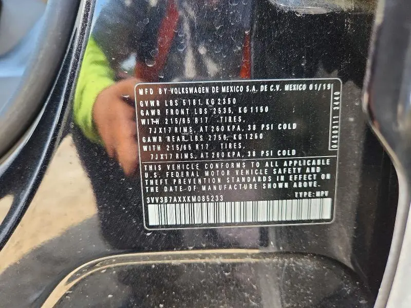 2019 VOLKSWAGEN TIGUAN SE  