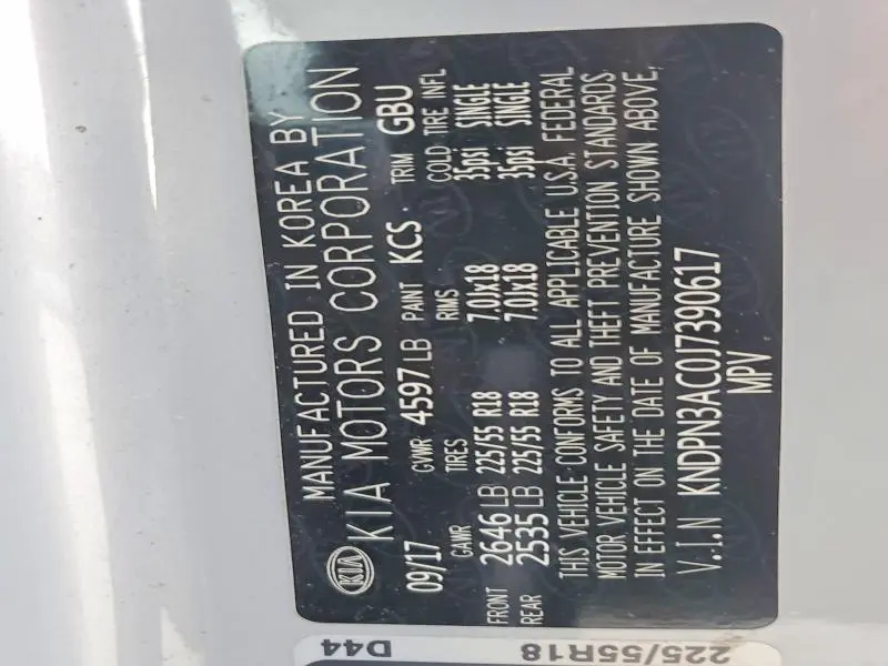 2018 KIA SPORTAGE EX  