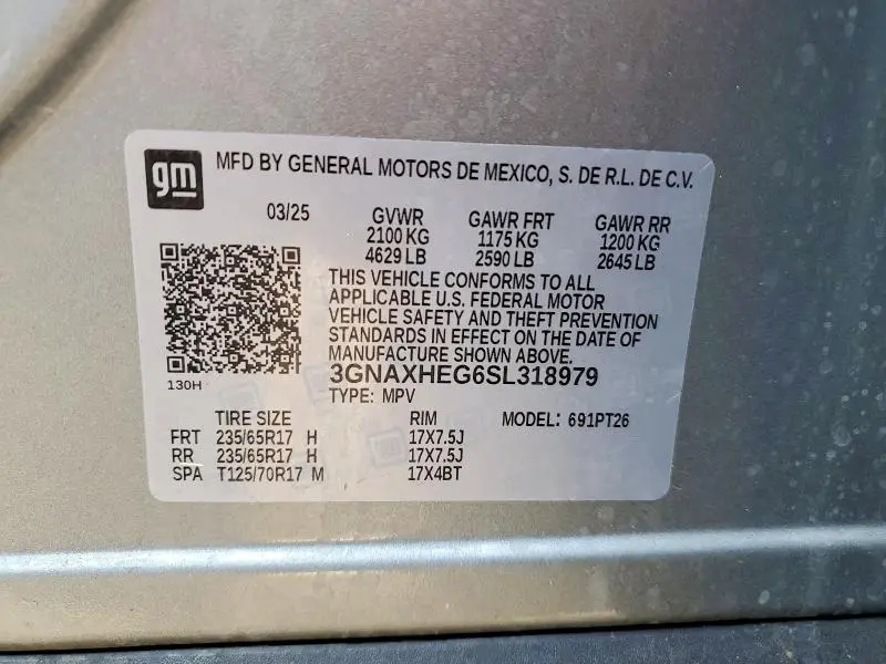 2025 CHEVROLET EQUINOX LT  