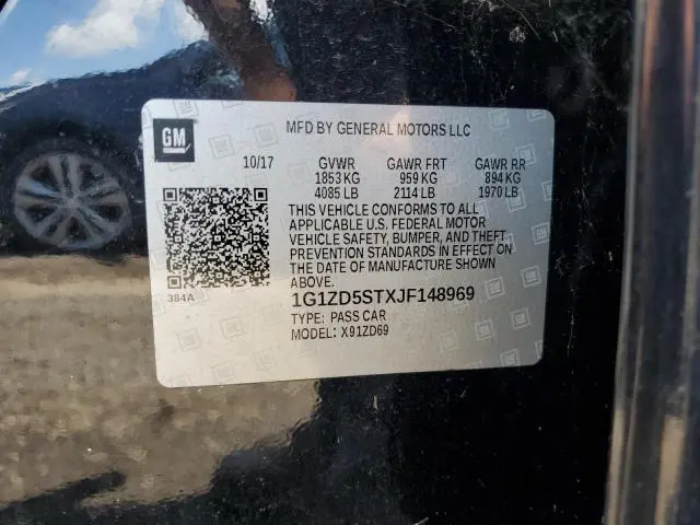 2018 CHEVROLET MALIBU LT  