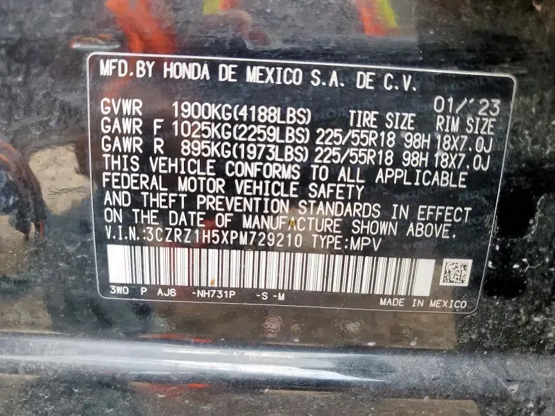 2023 HONDA HR-V SPORT  