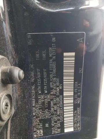 2018 TOYOTA SIENNA XLE  