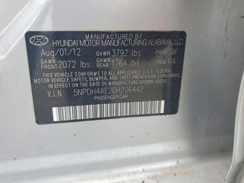 2013 HYUNDAI ELANTRA GLS  