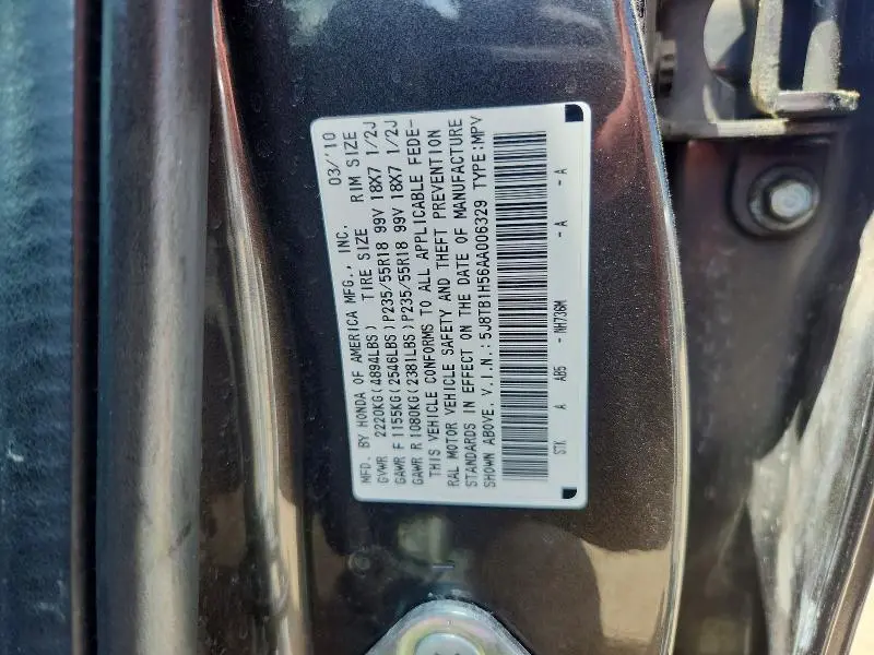 2010 ACURA RDX TECHNOLOGY  