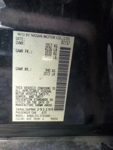 2017 NISSAN ALTIMA 2.5