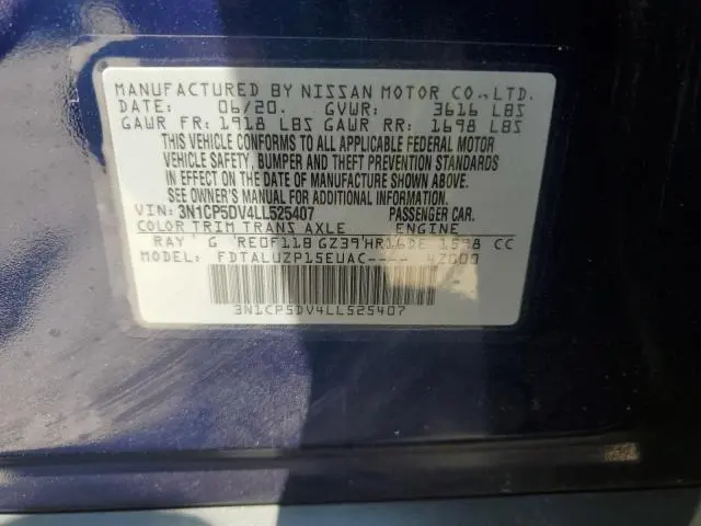 2020 NISSAN KICKS SR  