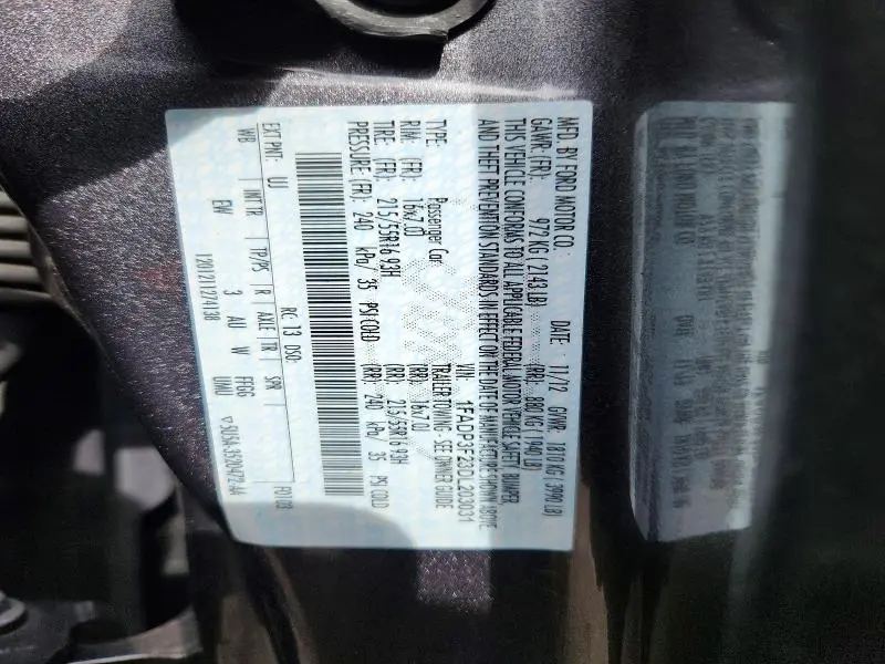 2013 FORD FOCUS SE  