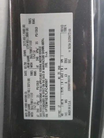 2020 FORD F150 SUPERCREW  