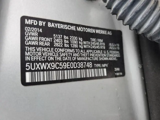 2014 BMW X3 XDRIVE28I  