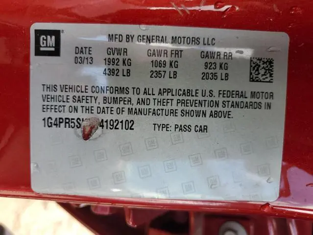 2013 BUICK VERANO CONVENIENCE  