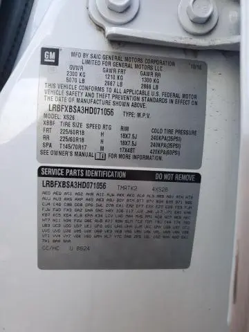 2017 BUICK ENVISION ESSENCE