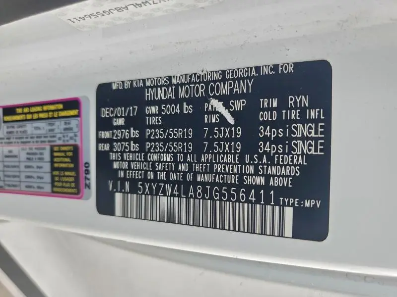 2018 HYUNDAI SANTA FE SPORT   