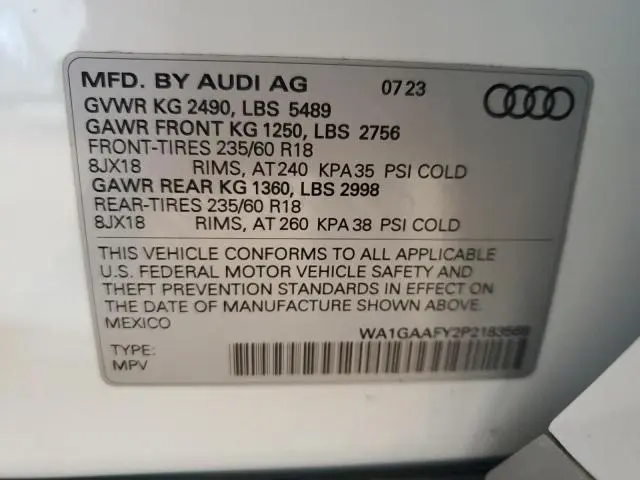 2023 AUDI Q5 PREMIUM 45  