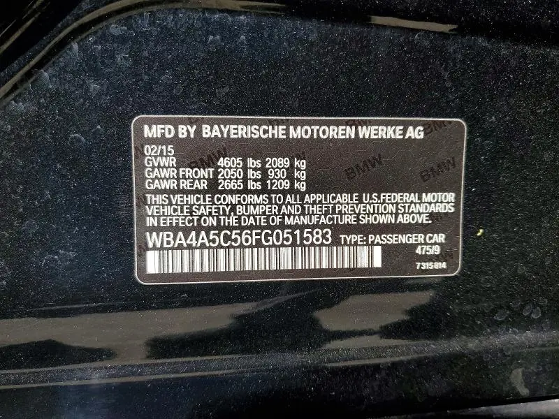 2015 BMW 428 I GRAN COUPE  