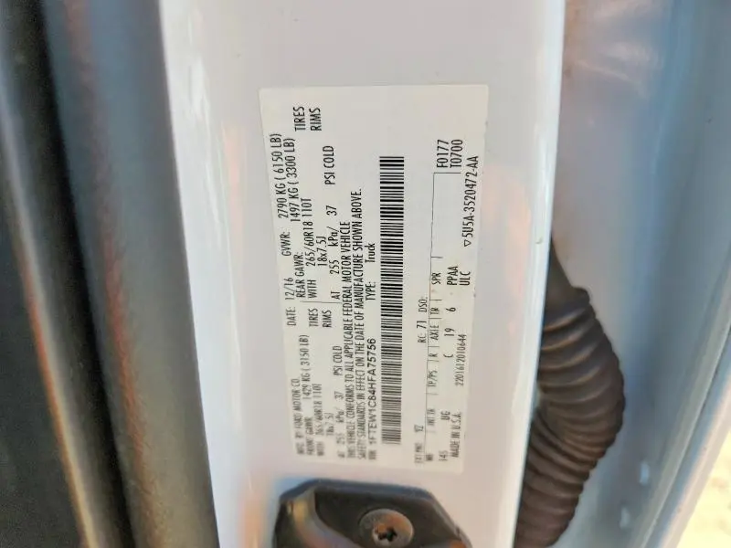 2017 FORD F150 SUPERCREW  