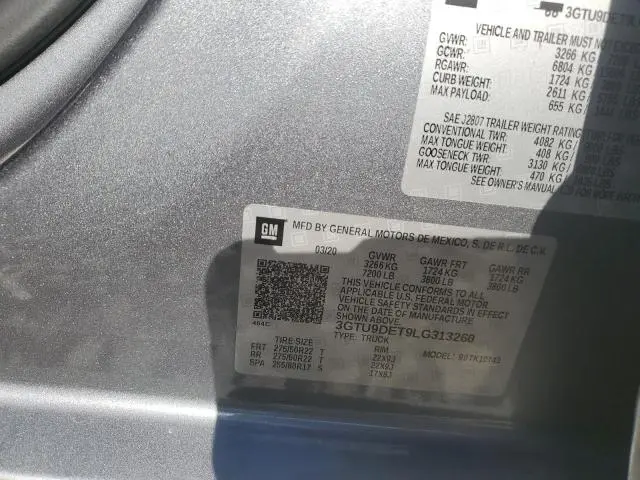 2020 GMC SIERRA K1500 SLT  